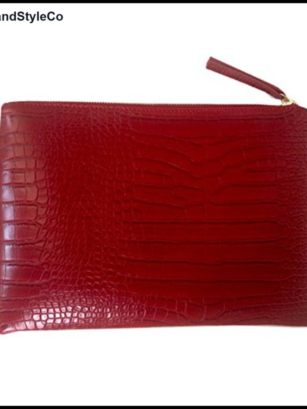 NIGEDU Women's Crocodile Grain PU Leather Envelope Clutch Bag